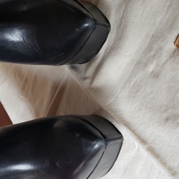 Maz Azaria black vintage inspired wedge bootie - Picture 4 of 6